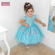 Girl's floral dress with tulle on the skirt, formal party