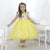 Girl's floral dress with yellow tulle on the skirt, formal party-Moderna Meninas-Children's party dress,dress,embroidered in floral,Floral dresses,formal party,Luxurious,Luxurious model,party dress,pearl embroidery,tabelafesta,yellow