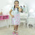 Girl’s Floral Water Green Color Trapeze dress birthday party - Dress