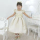 Girl's ivory dress with lace, formal party