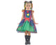 Girls' Junina Party Dress In Green Checkered Tulle