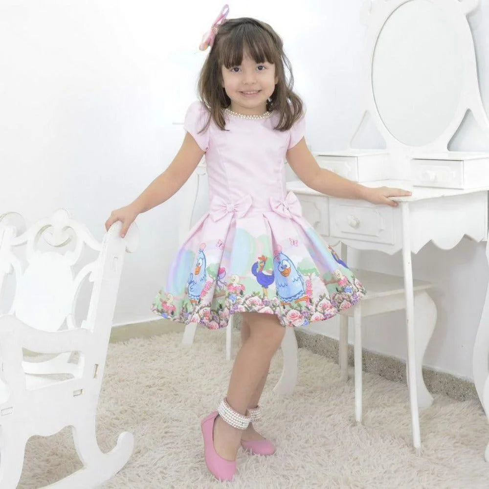 pink chicken birthday dress Pink Chicken Girls Bamboo Steph Dress
