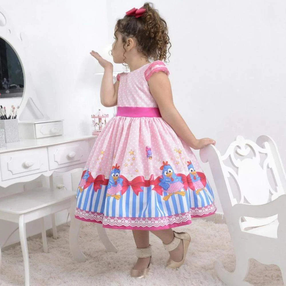 pink chicken birthday dress Girls Jennifer Dress | Birthday Star