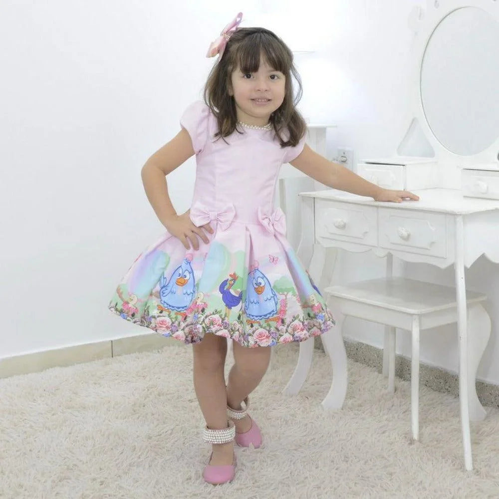 Girl's Lottie Dottie Chicken dress, birthday party 3T US numeric