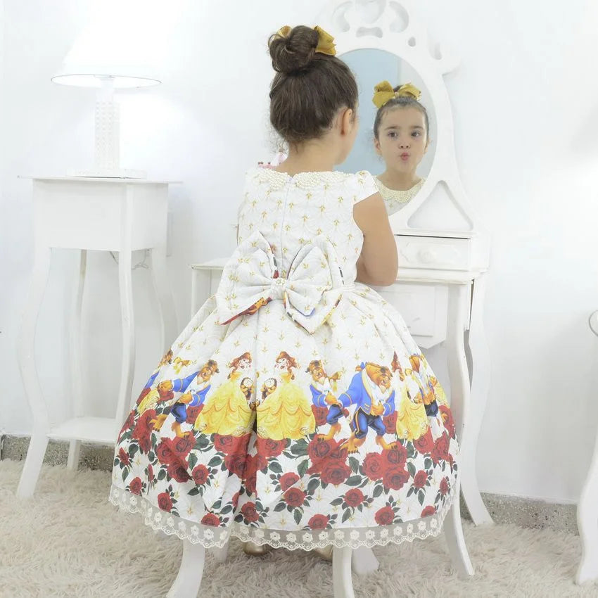 beauty and the beast birthday dress Princess Belle Vintage Gown  Tiny Toes Boutique LLC
