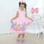 Girl’s luxury dress Disney Princesses birthday party + Hair Bow + Girl Petticoat Birthday Baby Girl - Dress