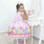 Girl’s luxury dress Disney Princesses birthday party + Hair Bow + Girl Petticoat Birthday Baby Girl - Dress