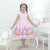 Girl's luxury dress Disney Princesses, birthday party-Moderna Meninas-birthday party,Children's party dress,Costume dresses,dress,Luxurious model,party dress,party thematic,pearl embroidery,pink,princess,tabelafesta
