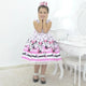 Vestido de niña de lujo rosa Minnie Mouse, fiesta de cumpleaños