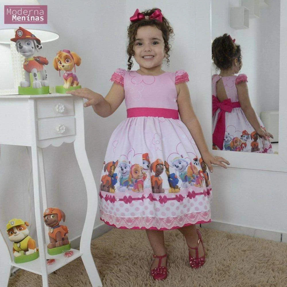 paw patrol party dress The Paw Patrol Dress NAME & Birthday Number 2pc pc Purple 1T,2T,3T,4,5,6,7,8