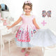Girl's pink Lol Surprise dress with pearl embroidery+ Hair Bow + Girl Petticoat, Birthday Baby Girl