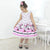 Girl’s Pink Minnie Mouse Dress + Hair Bow + Girl Petticoat Birthday Party - Dress
