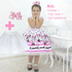 Girl's Pink Minnie Mouse Dress, + Hair Bow + Girl Petticoat, Birthday Party
