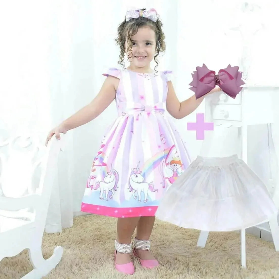 Unicorn fashion baby dress