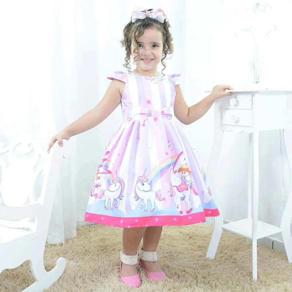 unicorn dress birthday party Unicorn Birthday Dress Set Includes Hair Band, Rainbow Baby Girl Tutu