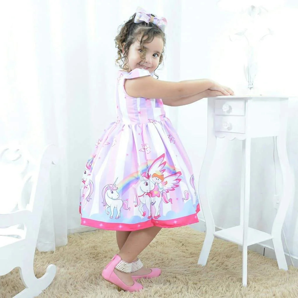 open lace back dress Light Up Unicorn Princess Costume