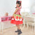 Girl’s Quadrilha June Party Dress in Red Tull + 2 Hair Bow - Dress