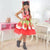 Girl’s Quadrilha June Party Dress in Red Tull + 2 Hair Bow - Dress