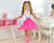 Girl’s Quadrilha Junina Party Dress in Pink Tulle - Dress