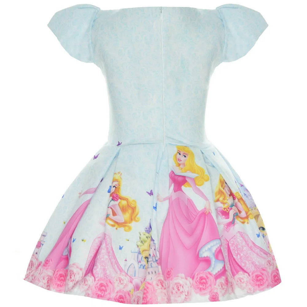 Girl's Sleeping Beauty Princess Aurora Dress, Birthday Party 12-18 months US numeric