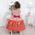 Girl’s strawberry shortcake dress birthday party + Hair Bow + Girl Petticoat Birthday Baby Girl - Dress