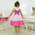 Girl’s striped pink bow theme dress birthday party - Dress