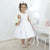 Girl's white dress with french tulle with floral embroidery, formal party-Moderna Meninas-Children's party dress,dress,embroidered in floral,formal party,Luxurious,Luxurious model,party dress,pearl embroidery,sky,Solid color dresses,tabelafesta,white,white dress