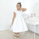 Girl's White dress with lace, formal party