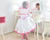 Girl’s White and pink June Festival bride dress with veil + Bolero - Dress