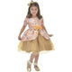 Gold Glitter Floral Tulle Children's Dress: Christmas, wedding and graduation