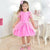 Gumb Pink Dress With Tule For Girls - 1 To 10 Years - Dress