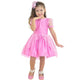 Vestido Rosa Gumb Con Tule Para Niña - 1 A 10 Años