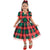 Kids plaid dress with bolero: Red and green for Christmas - Dress