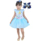 Kit Cinderella Dress, Birthday Baby and Girl Tutu Clothes + Hair Bow