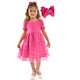 Kit Pink Children's Tulle Poá Dress Set + Hair Bow