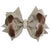 Beige Tulle Poá Luxury Dress For Children + Hair Bow