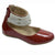 Leather girls shoes withp pearls application - Red color-Moderna Meninas-Footwear,Red,shoes,Toddler Girl Shoes