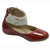 Leather girls shoes withp pearls application - Red color-Moderna Meninas-Footwear,Red,shoes,Toddler Girl Shoes