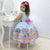 Lol Mermaid Theme Kids Dress + Hair Bow + Girl Petticoat Clothes Birthday Party - Dress