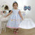 Luxury Dress Rain Of Love Theme + Hair Bow + Girl Petticoat Clothing Birthday - Dress