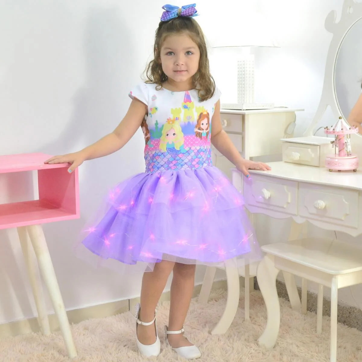 open lace back dress Under The Sea Toddler Princess Dress Up main image 0