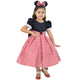 Minnie Poá Style Red And Black White Children's Dress