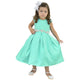 Vestido Tiffany verde menta para niña, cumpleaños o traje de fiesta formal