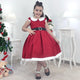 Vestido de niña con tema de Sra. Santa Claus, vacaciones de Navidad