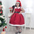 Mrs. Santa Claus Theme Girl Dress and Santa Hat - Dress