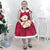 Mrs. Santa Claus Theme Girl Dress and Teddy Bear Christmas Holiday - Dress