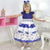Navy Blue Floral Dress Baby Girl Birthday Party Outfit - Dress