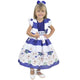 Vestido Floral Azul Marino con Bolero Bebé Niña, Traje de Cumpleaños o Fiesta Formal