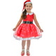Vestido Noel Infantil con Luz LED + Gorro Navideño