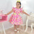 Pineapple Cute Pink Casual Fruit Dress - Girls 1 to 10 Years - Dress